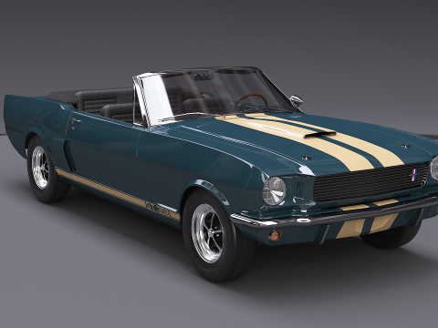 Mustang Shelby GT350 1966 Convertible 3D Model
