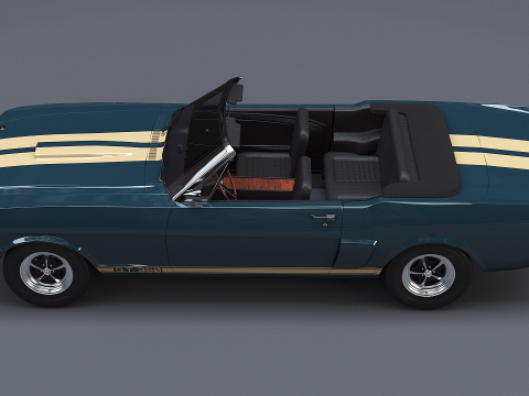 머스탱 쉘비 GT350 1966 컨버터블 3D 모델