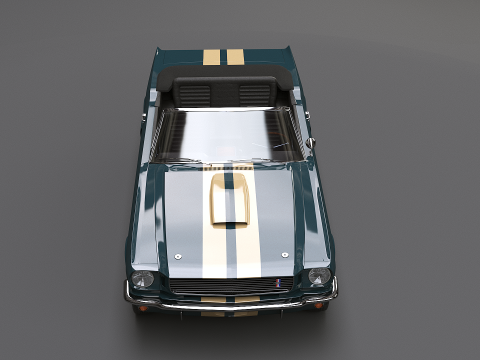 머스탱 쉘비 GT350 1966 컨버터블 3D 모델