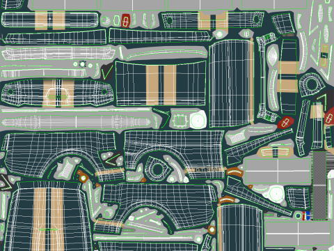 머스탱 쉘비 GT350 1966 컨버터블 3D 모델