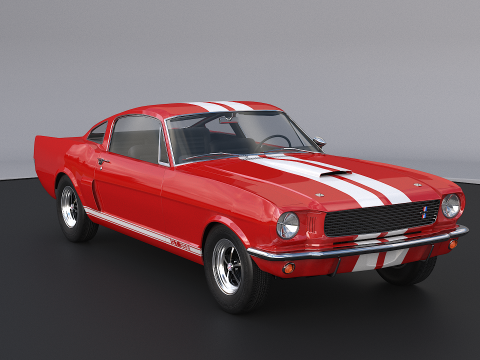 Shelby Mustang GT350 1966 3D Modell