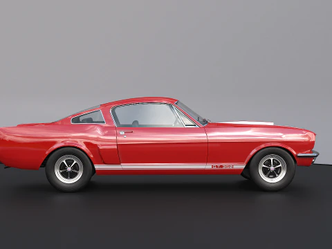 Shelby Mustang GT350 1966 3D Model
