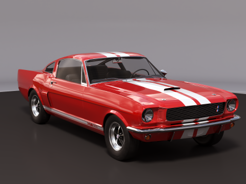 Shelby Mustang GT350 1966 3D 모델