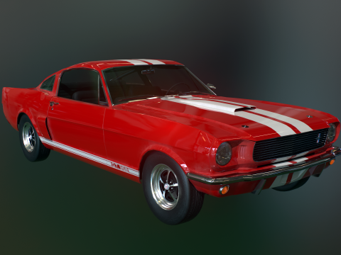 Shelby Mustang GT350 1966 3D 모델