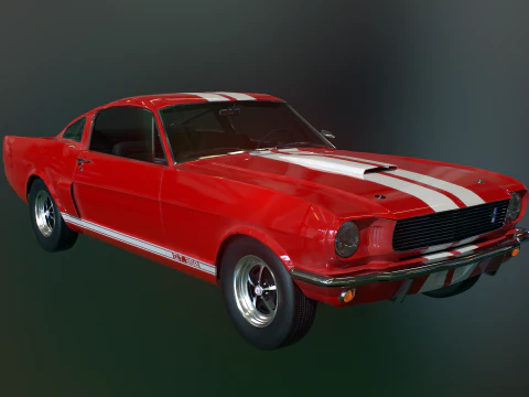 Shelby Mustang GT350 1966 3D Model