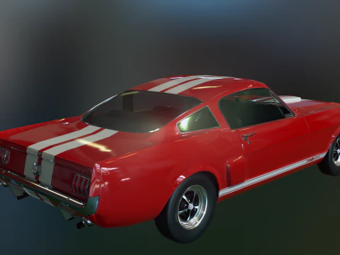 Shelby Mustang GT350 1966 3D Model