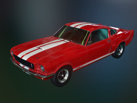 Shelby Mustang GT350 1966 3D 모델