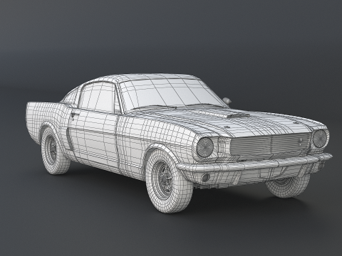 Shelby Mustang GT350 1966 3D 모델