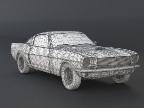 Shelby Mustang GT350 1966 3D 모델