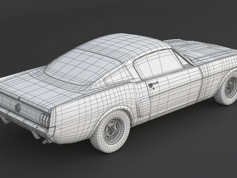 Shelby Mustang GT350 1966 3D Model