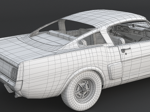 Shelby Mustang GT350 1966 3D 모델