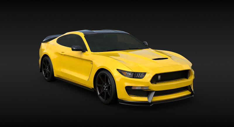 Mustang Shelby GT350R 2017 3Dモデル .c4d .max .obj .3ds .fbx .stl .blend