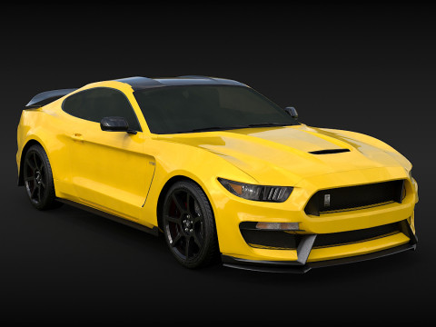 Mustang Shelby GT350R 2017 Model 3D