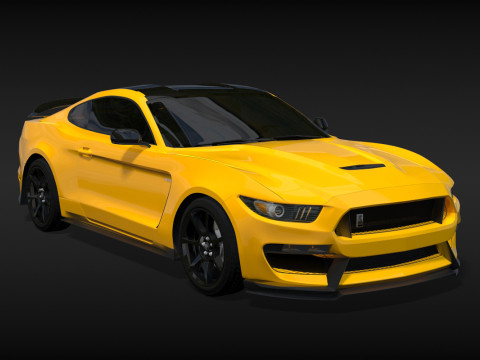 Mustang Shelby GT350R 2017 3Dモデル