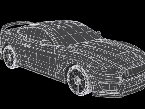 Mustang Shelby GT350R 2017 3Dモデル
