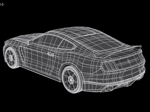 Mustang Shelby GT350R 2017 Model 3D