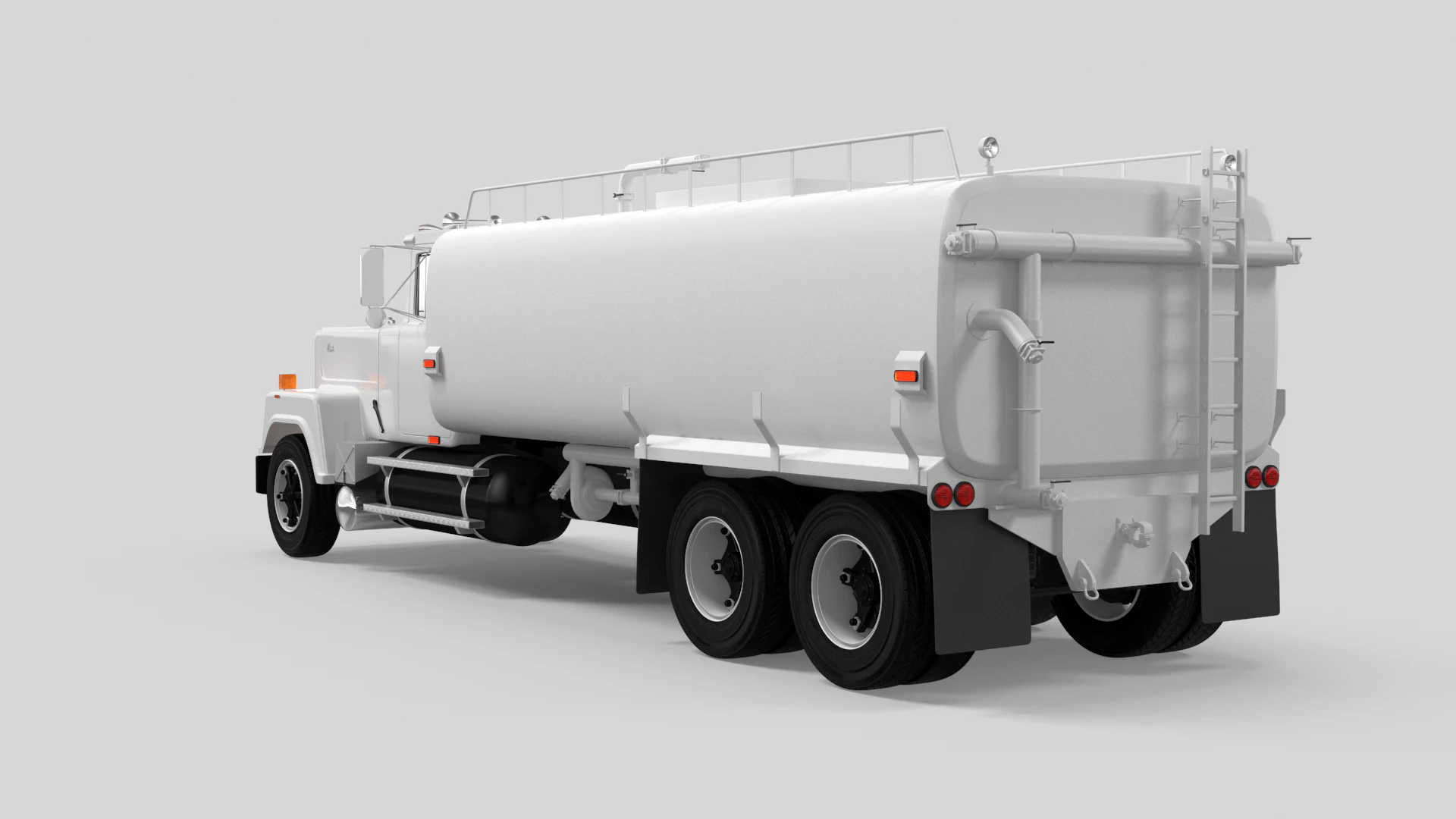 Super-Liner Water Truck 3D Model .c4d .max .obj .3ds .fbx .stl .blend 