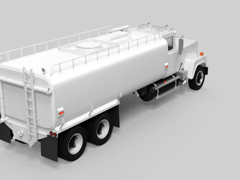 Super-Liner Water Truck 3D Model
