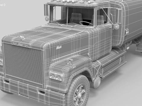 Super-Liner Water Truck 3D Model