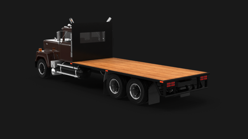 Superliner Flatbed 3Dモデル .c4d .max .obj .3ds .fbx .stl .blend