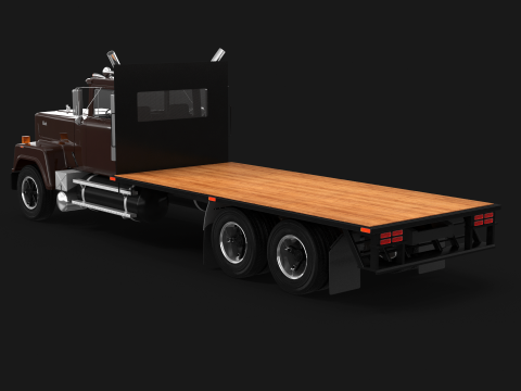 Superliner Flatbed 3D Model