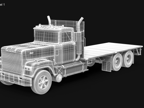 Superliner Flatbed 3Dモデル
