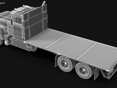 Superliner Flatbed 3Dモデル