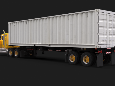 Superliner 1993 Container Trailer 3D Modell
