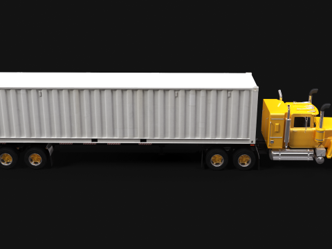 Superliner 1993 Container Trailer 3D Modell