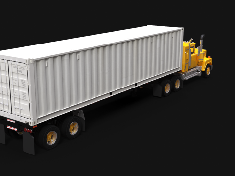 Superliner 1993 Container Trailer 3D Modell