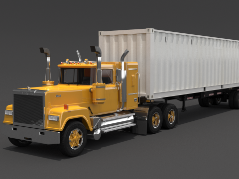 Superliner 1993 Container Trailer 3D Modell