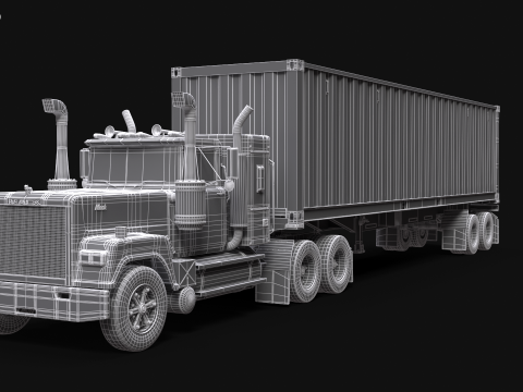 Superliner 1993 Container Trailer 3D Modell