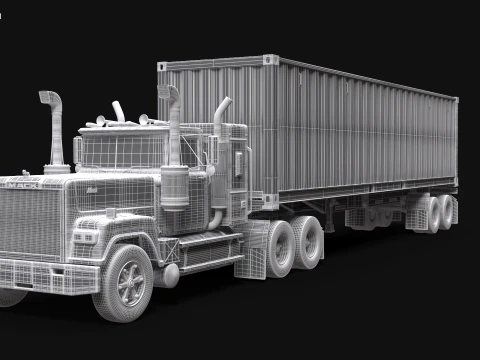 Superliner 1993 Container Trailer 3D Model