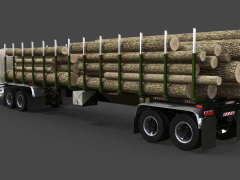 Super Liner 1993 Timber Trailer 3D मॉडल