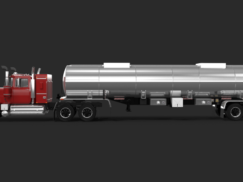 Super-Liner Tank Trailer Model 3D