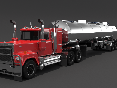 Trailer tanque super-liner Modelo 3D