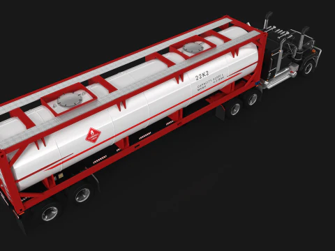 Reboque tanque Super-Liner ISO Modelo 3D