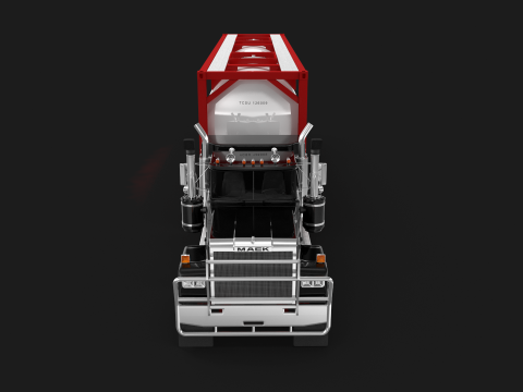 Super Liner ISO 罐式拖车 3D 模型