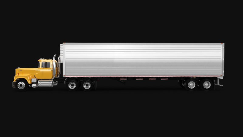 Super-Liner 1993 Box Trailer 3D Model .c4d .max .obj .3ds .fbx .stl .blend 