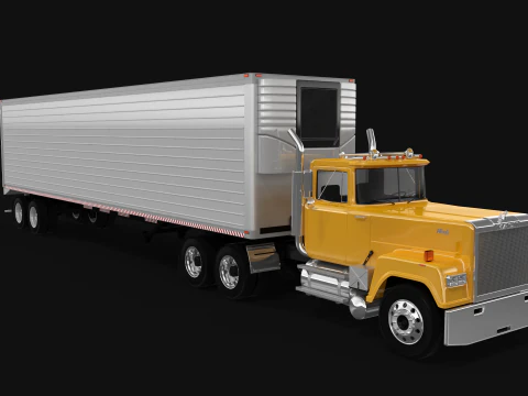 Trailer de caixa Super-Liner 1993 Modelo 3D