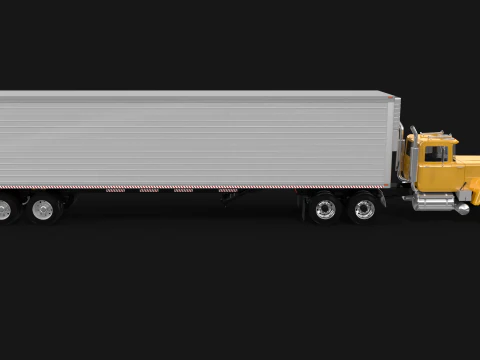 Trailer de caixa Super-Liner 1993 Modelo 3D