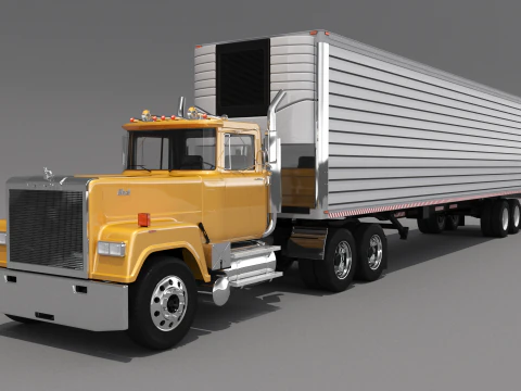 Trailer de caixa Super-Liner 1993 Modelo 3D