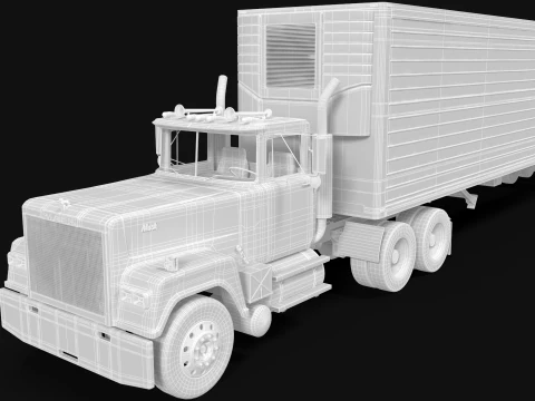 Trailer de caixa Super-Liner 1993 Modelo 3D