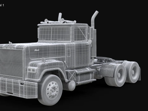 슈퍼라이너 세미트레일러 3D 모델