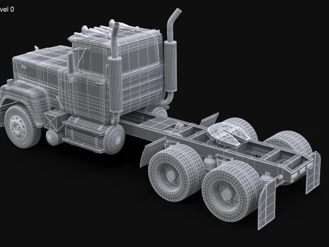 슈퍼라이너 세미트레일러 3D 모델