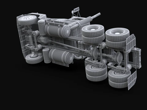 슈퍼라이너 세미트레일러 3D 모델