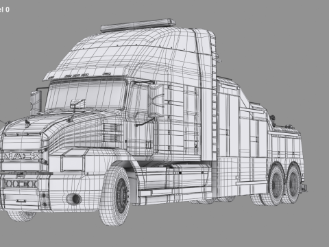 Truk Pemulihan AS Model 3D