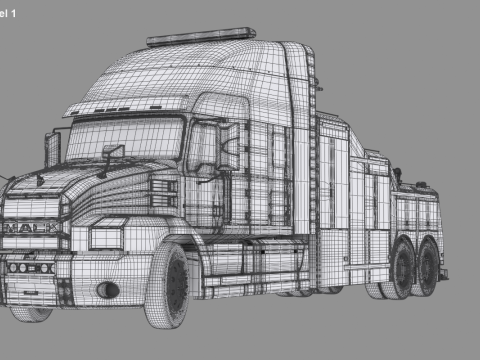 Truk Pemulihan AS Model 3D