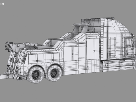 Truk Pemulihan AS Model 3D