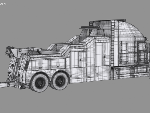 Truk Pemulihan AS Model 3D